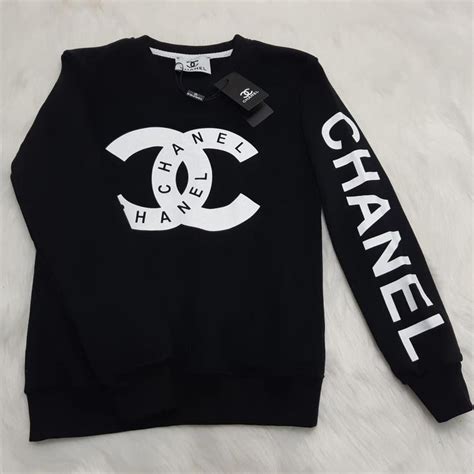 chanel sweatshirt men|authentic chanel logo sweater.